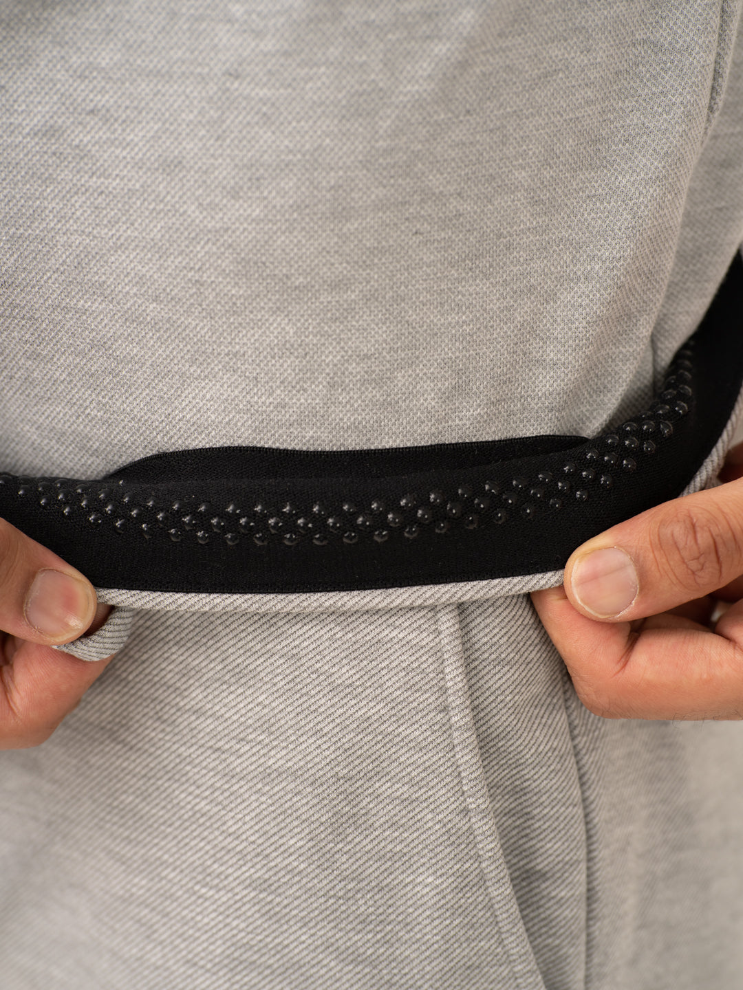 Neural Grey Twill Power-Stretch Pants
