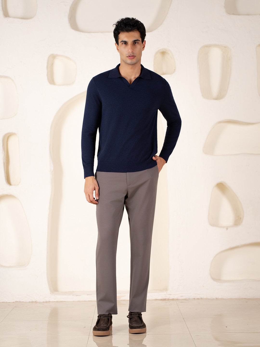 Malai Pants Dark Grey Soft-touch Slim Fit Power Stretch Pants