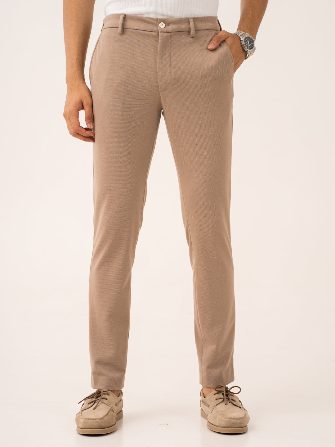Analog Beige Twill Power-Stretch Pants