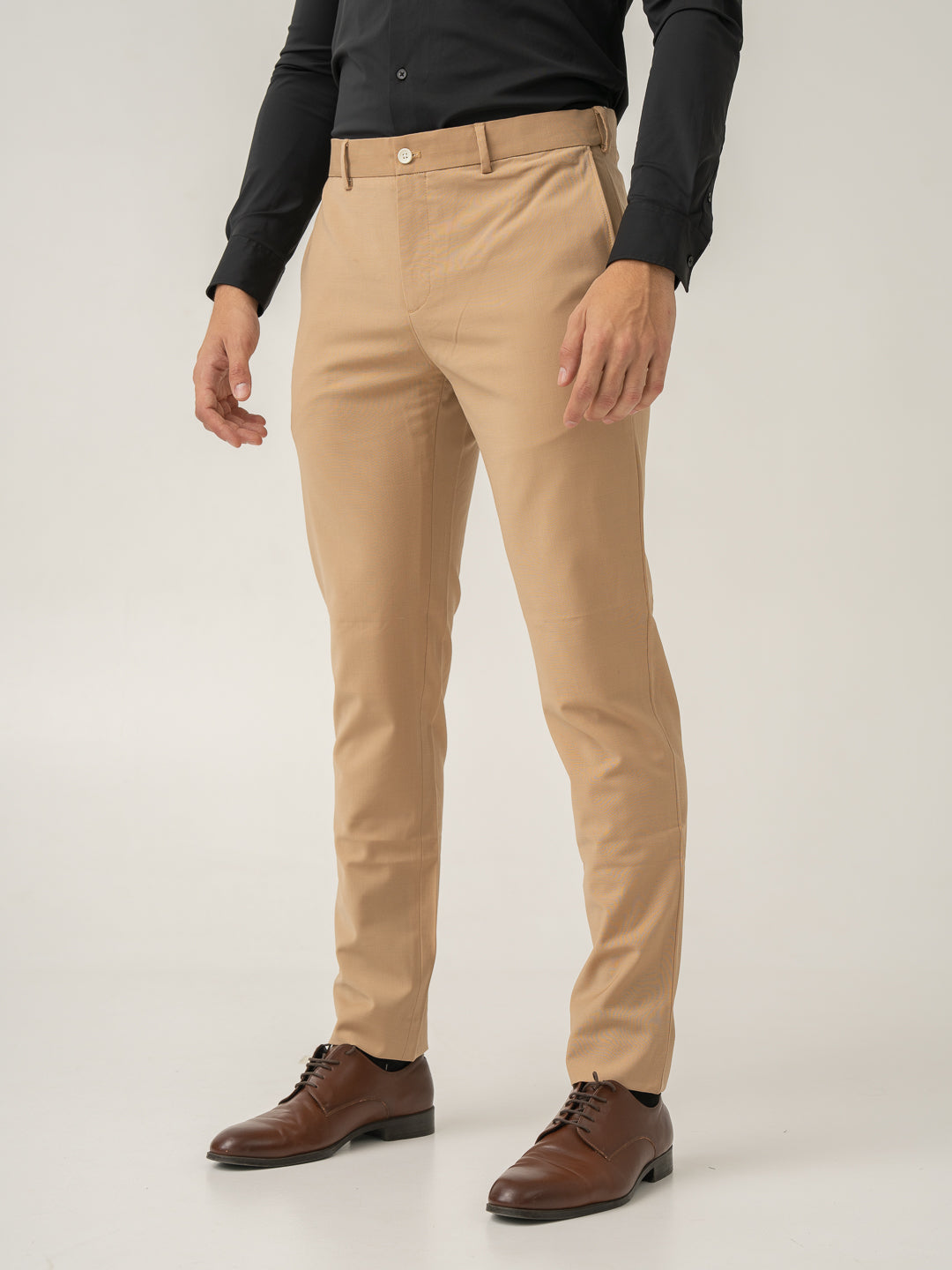 Baku Beige Luxury Merino Wool Pants