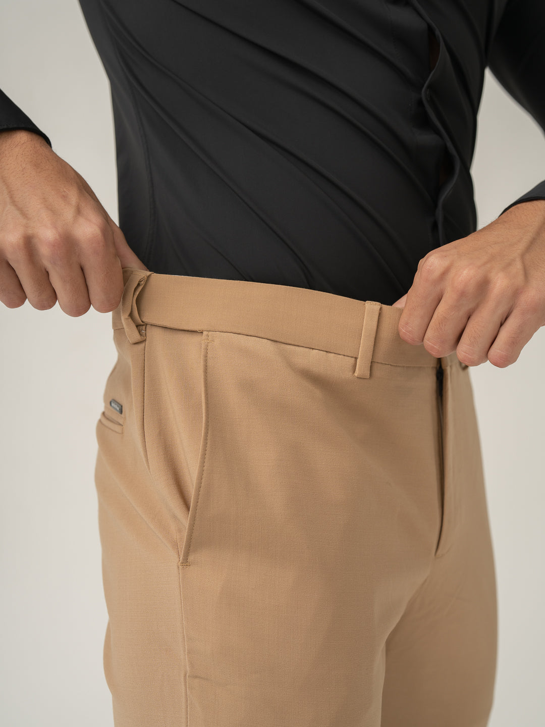 Baku Beige Luxury Merino Wool Pants
