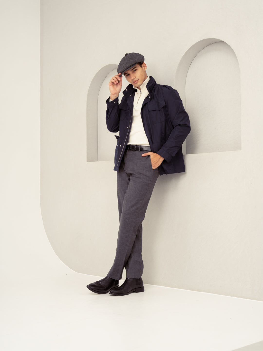 Noctivio Indigo 100% Linen Pants