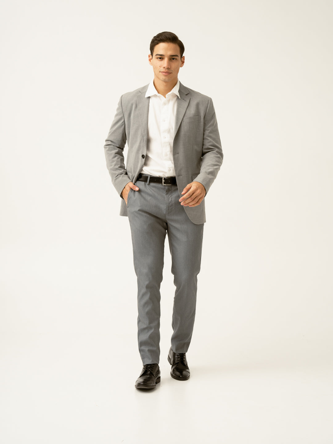 Jazz Grey Microdots Formal Pants