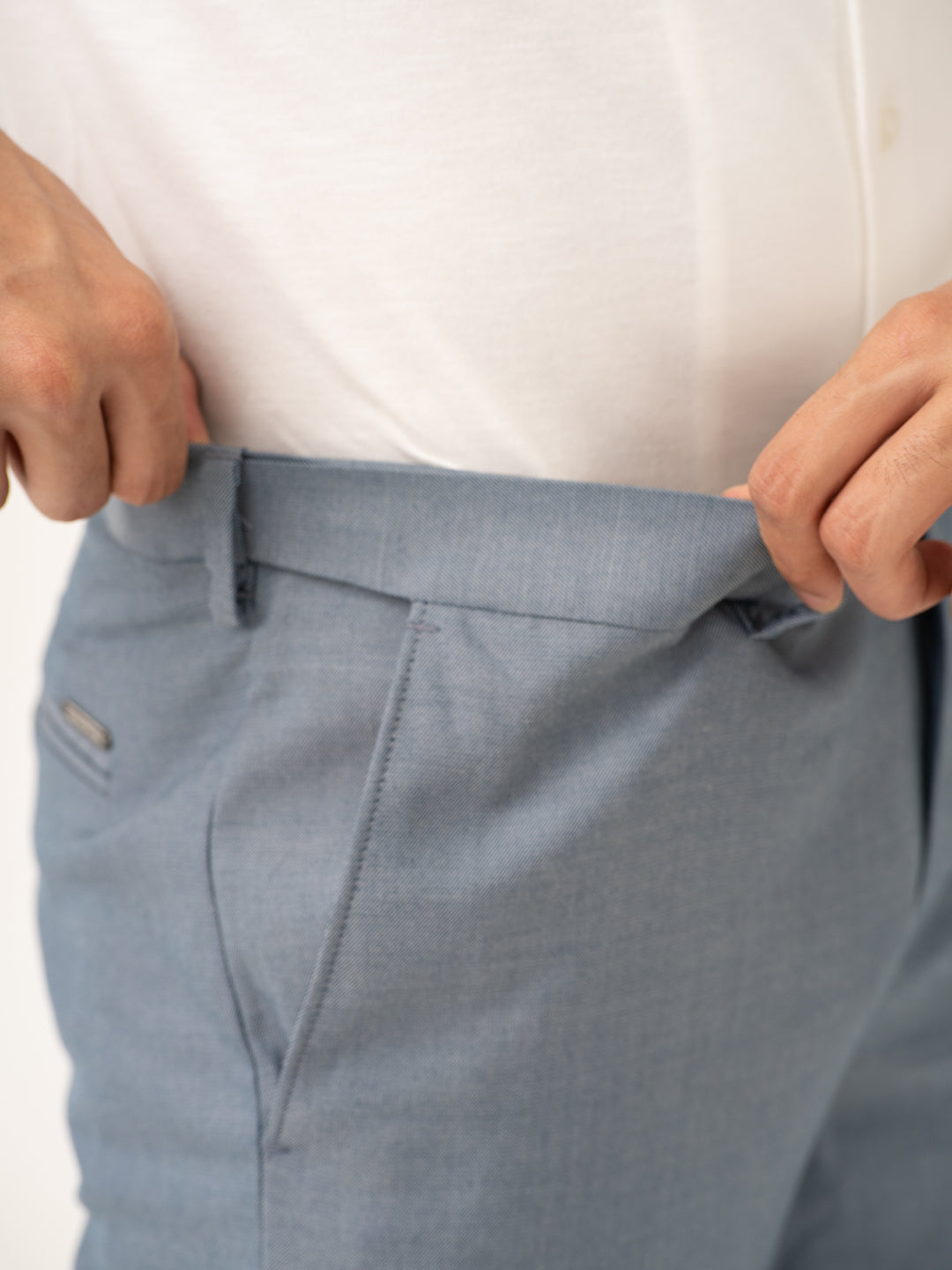 Vail Blue Twill Stretch Formal Pants