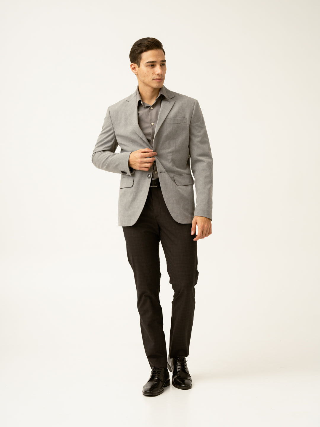 Submarine Black Checks Formal Pants