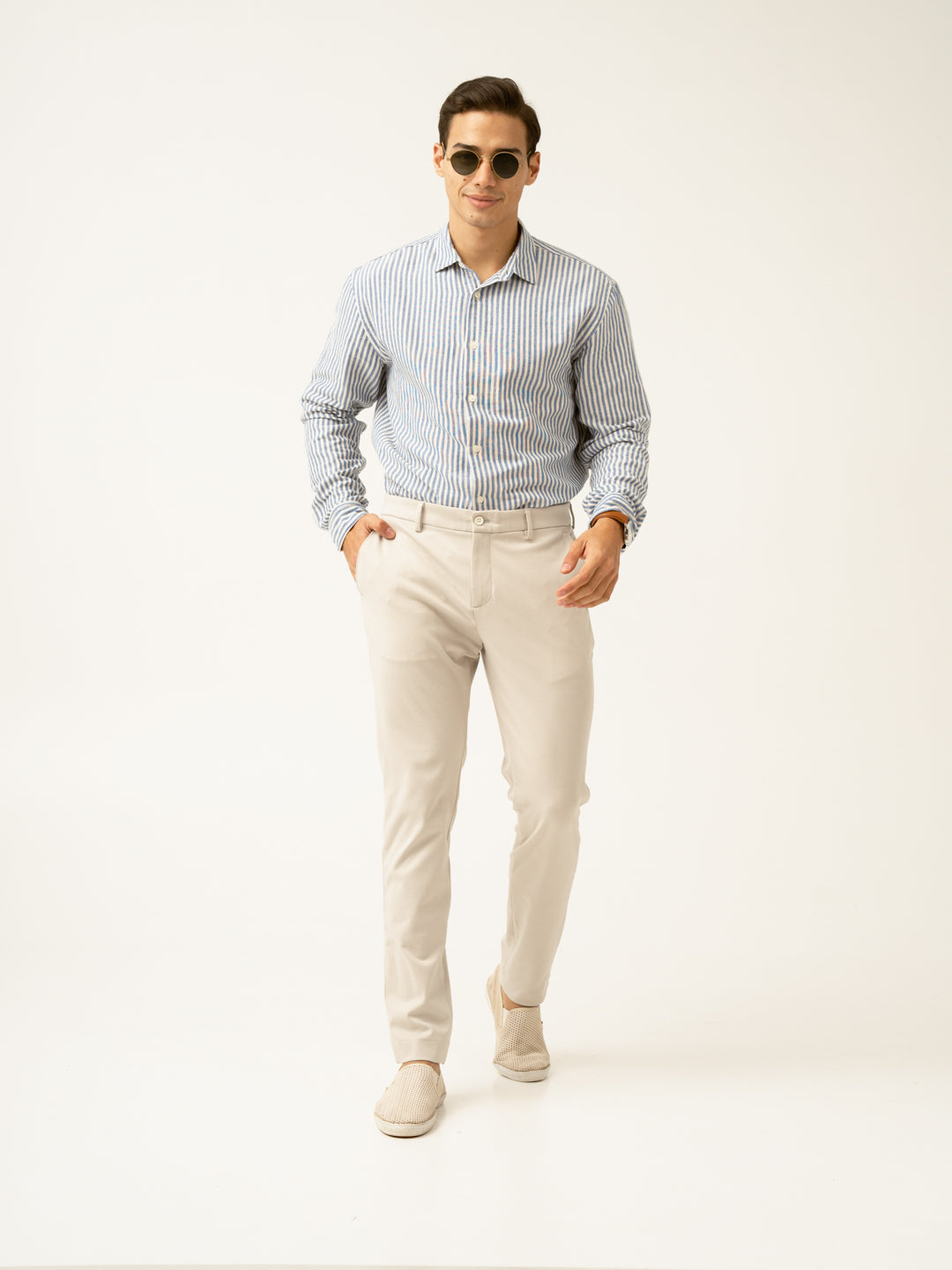 Kutch Cream Power-Stretch Pants