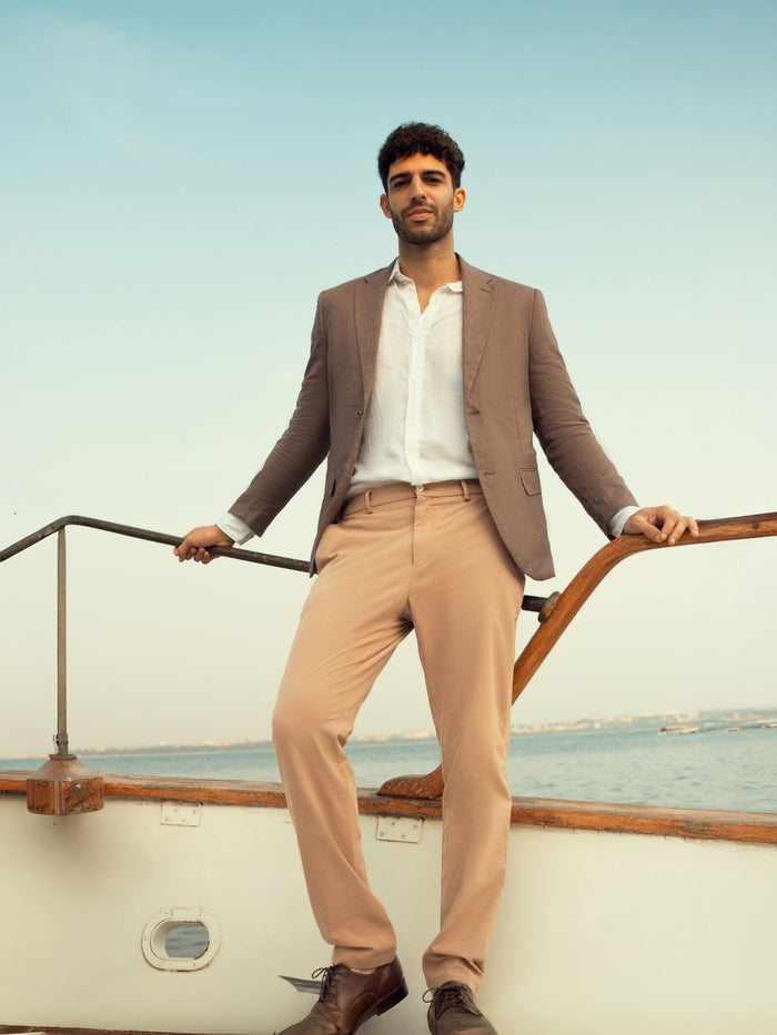 Court Khaki Slim Fit Stretch Chinos