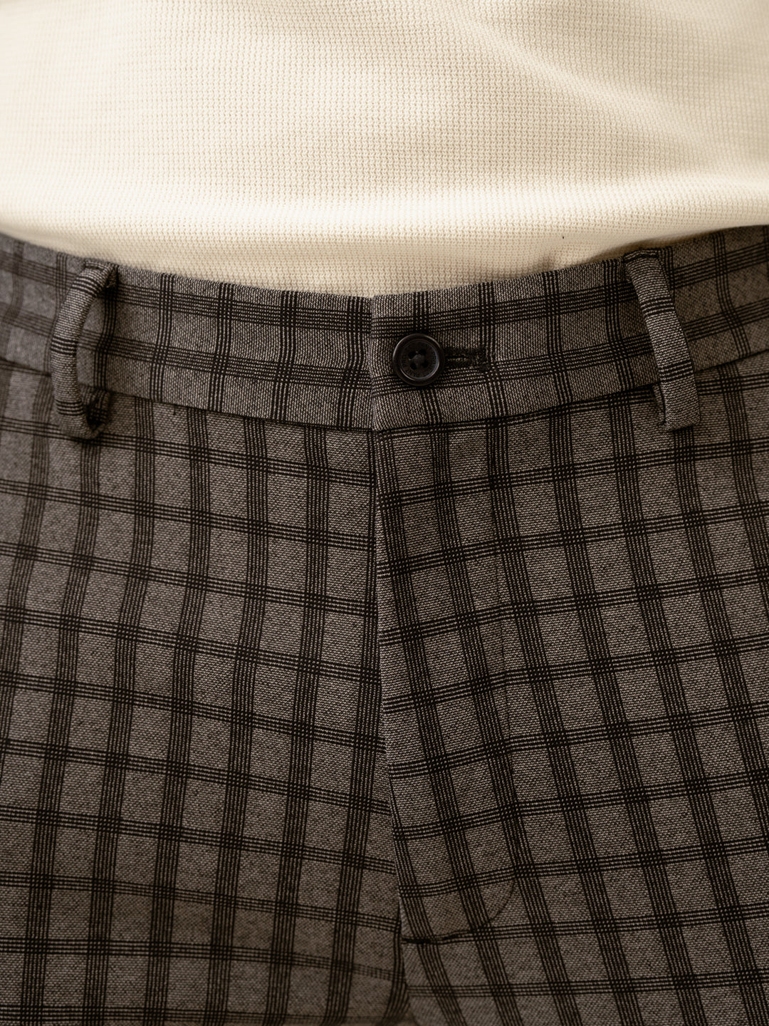 Rook Black Window Checks Power-Stretch Pants