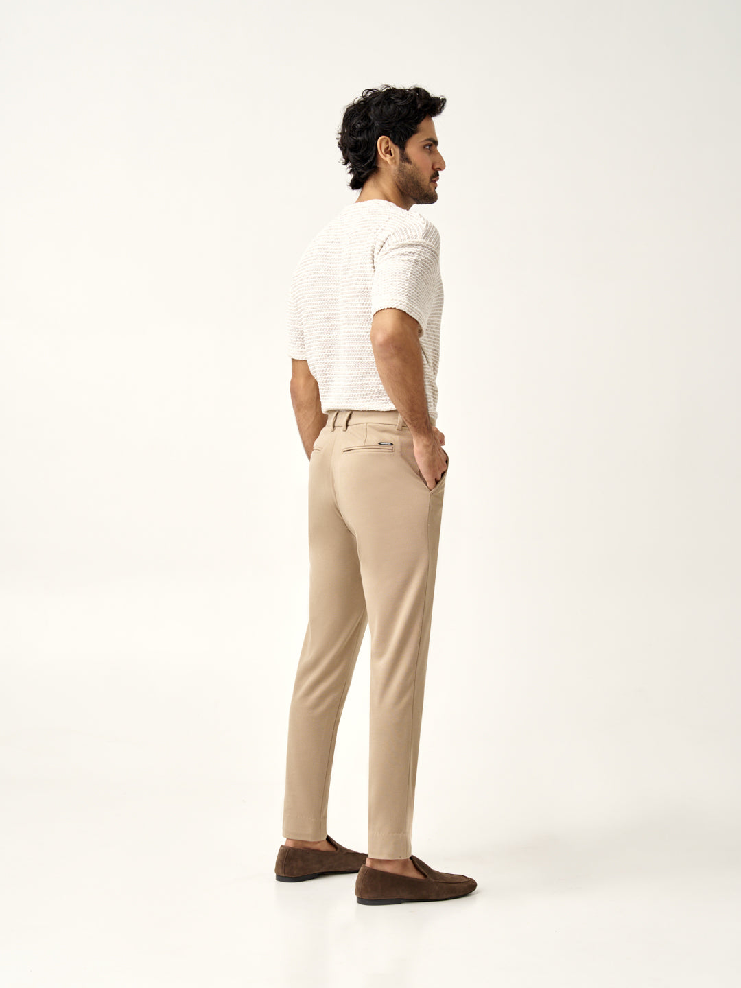 Peanut Brown Power-Stretch Pants