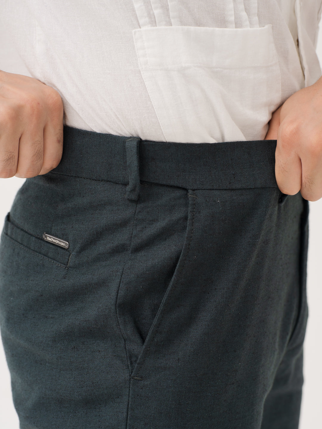 Plantide Green Linen Sorona Pants