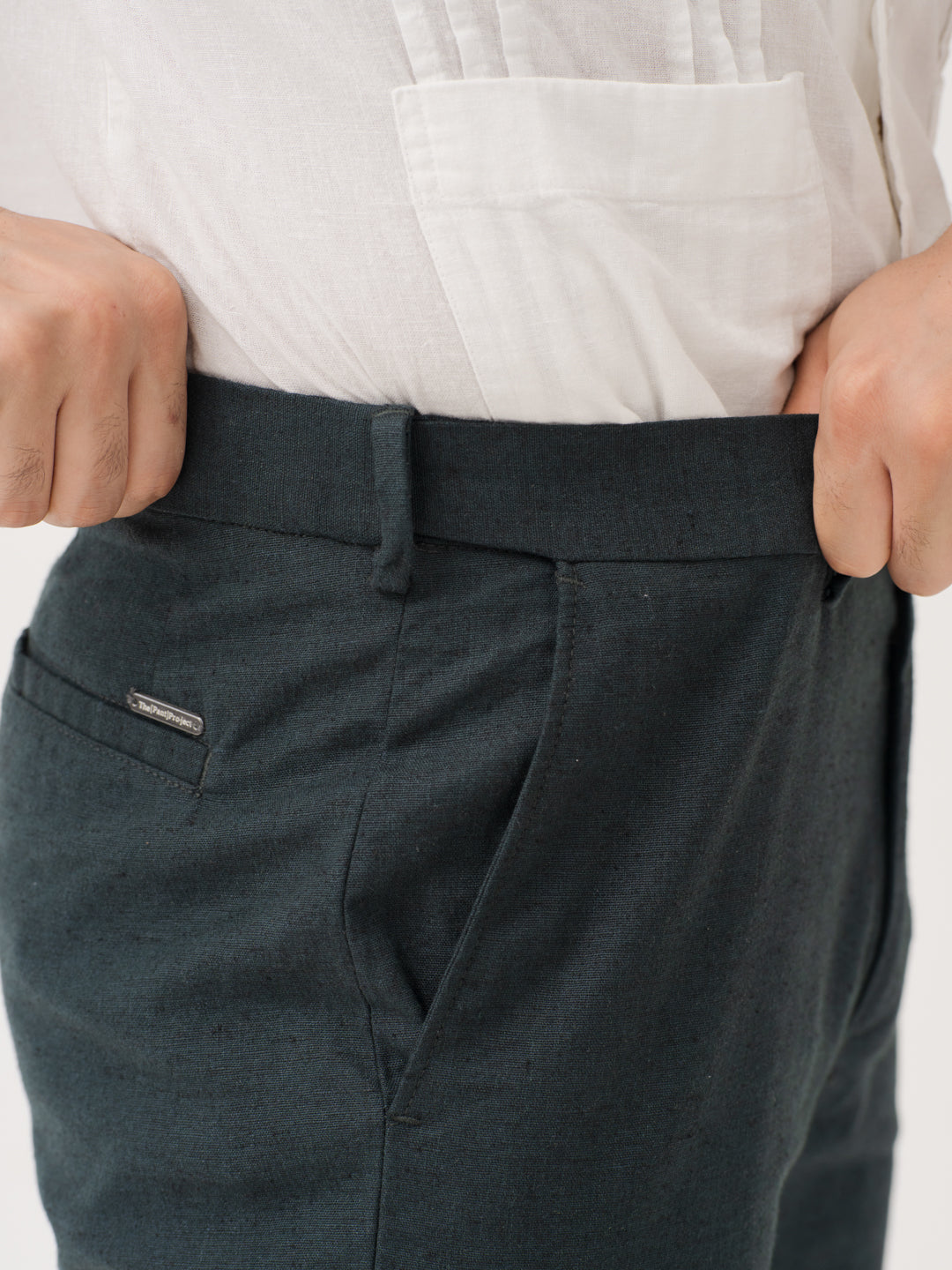 Everen Green 100% Linen Pants