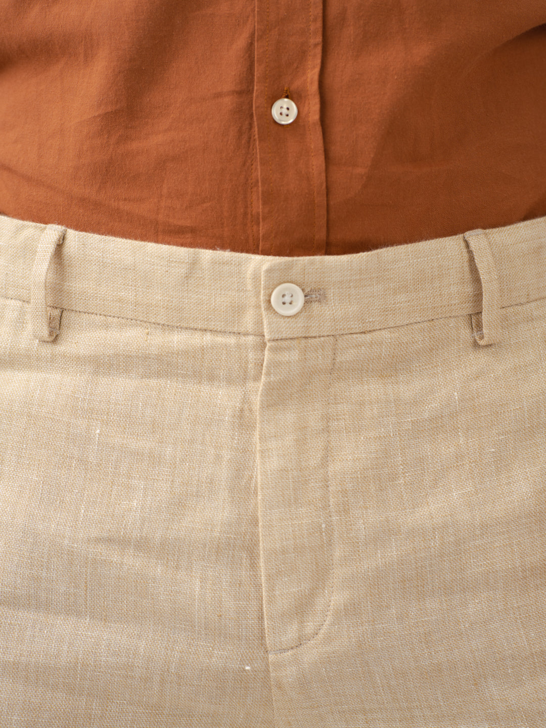 Salted Caramel 100% Linen Pants