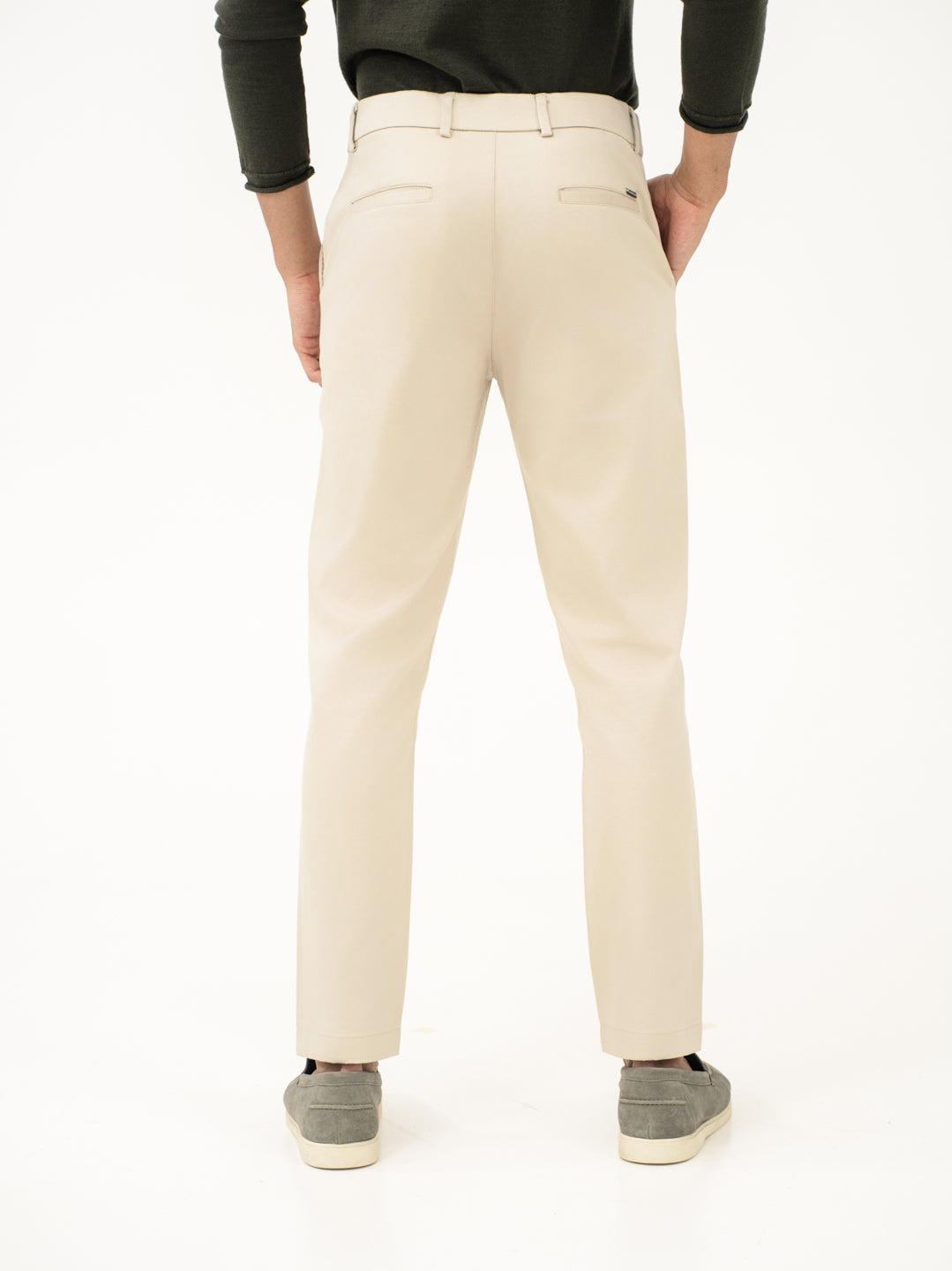 Weatherlock Cream Slim Fit Stretch Chinos
