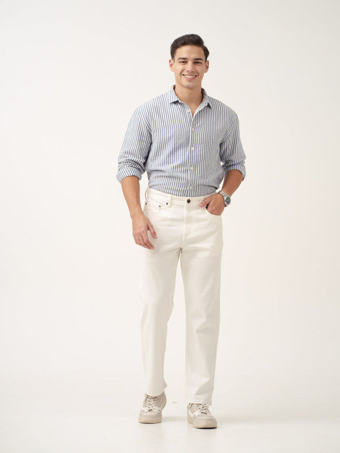 Frost White Relaxed Fit Jeans