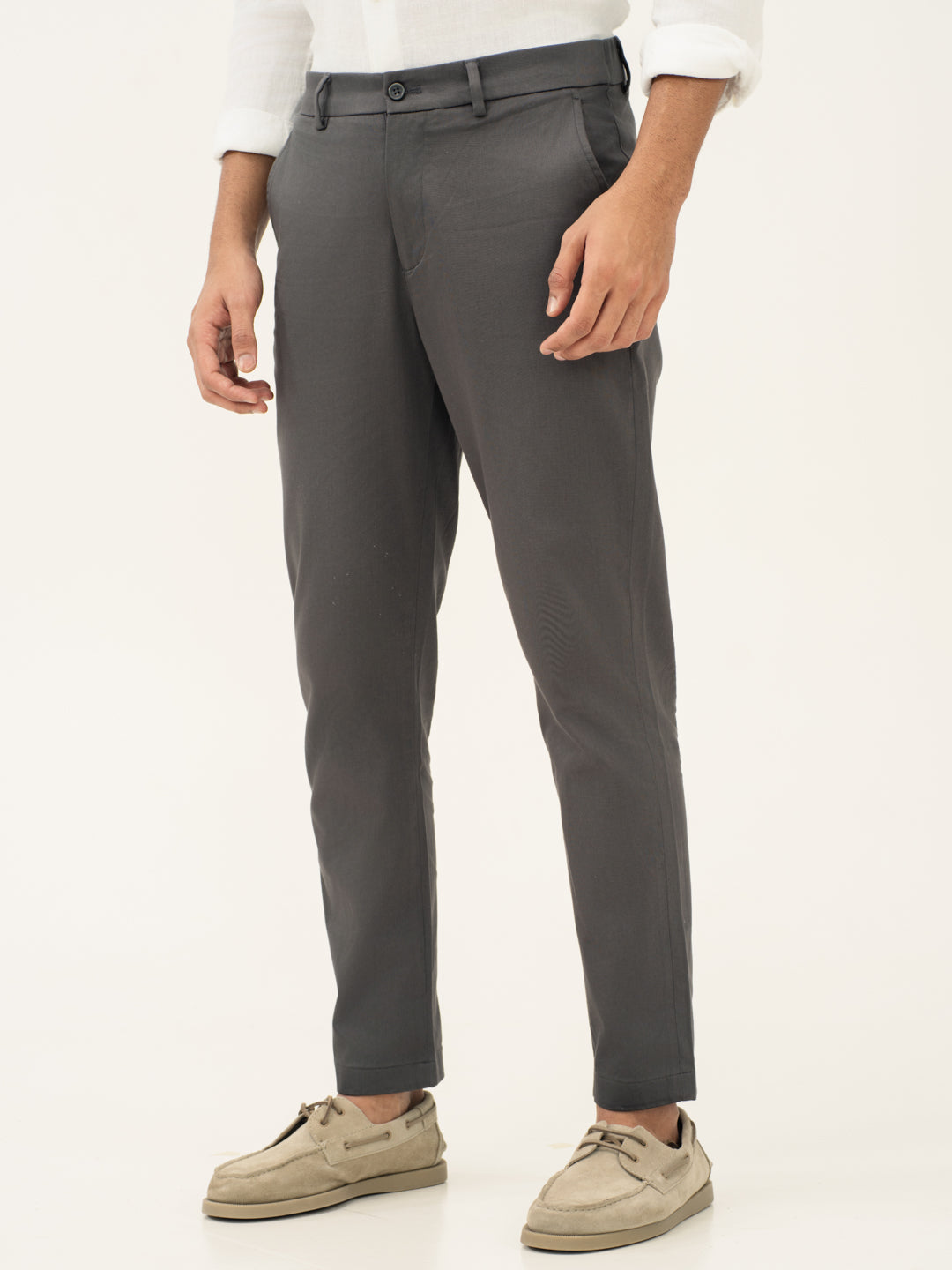 Rainshield Grey Slim Fit Stretch Chinos