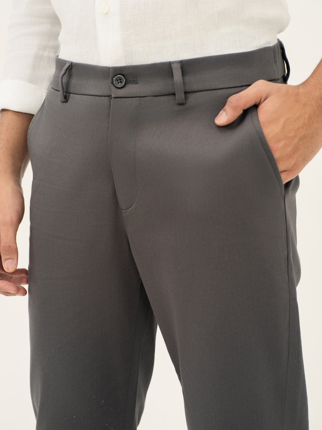 Rainshield Grey Slim Fit Stretch Chinos