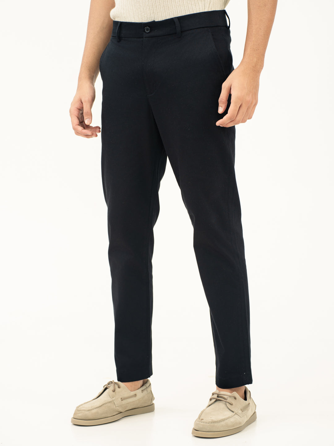 Stormguard Black Slim Fit Stretch Chinos