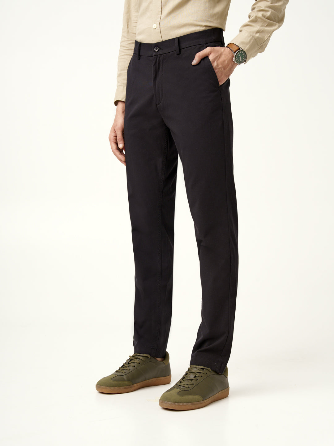 Black Shadow Stretch Chinos