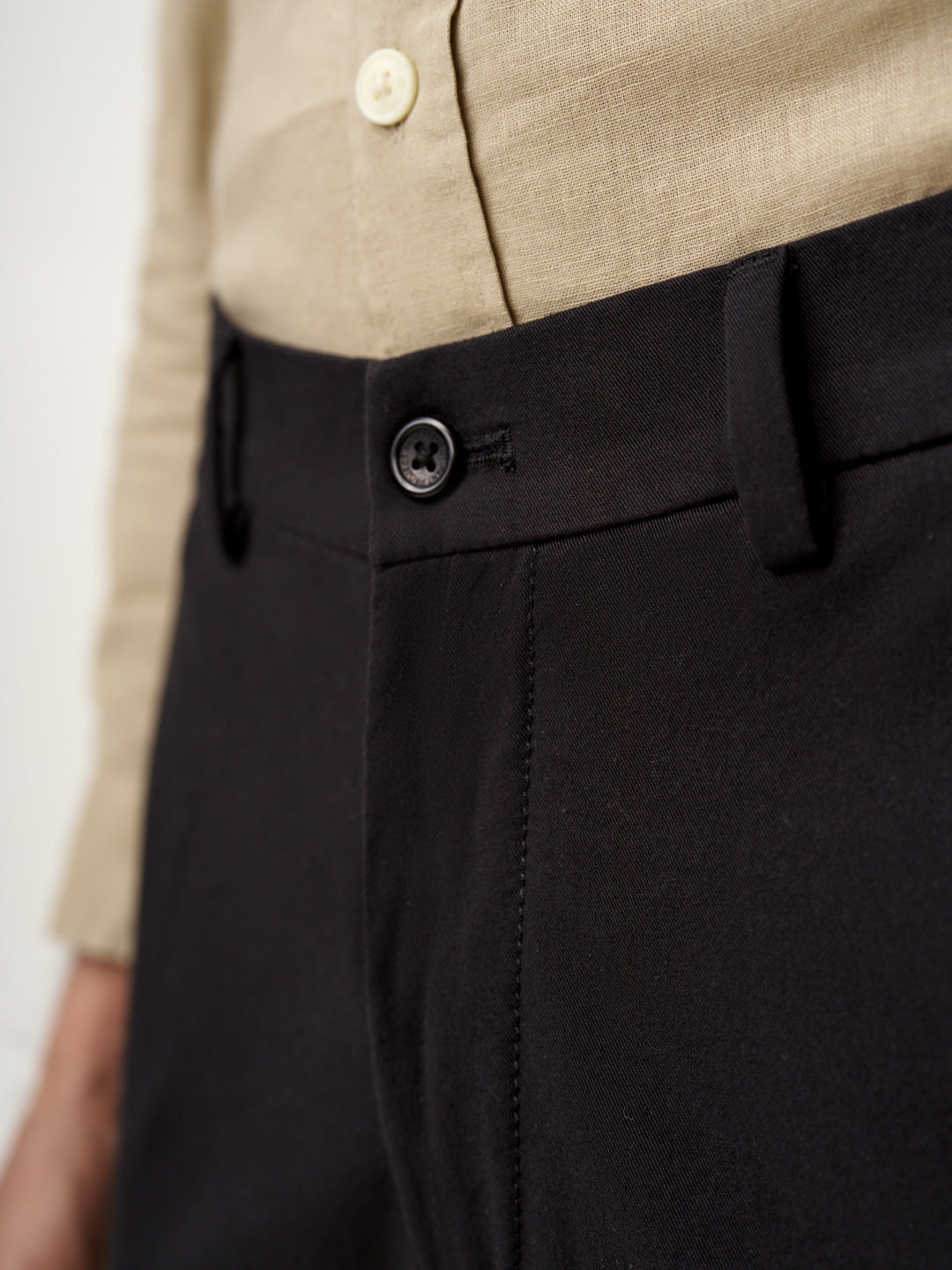 Black Shadow Stretch Chinos