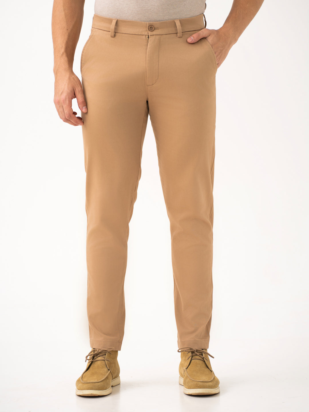 Court Khaki Slim Fit Stretch Chinos