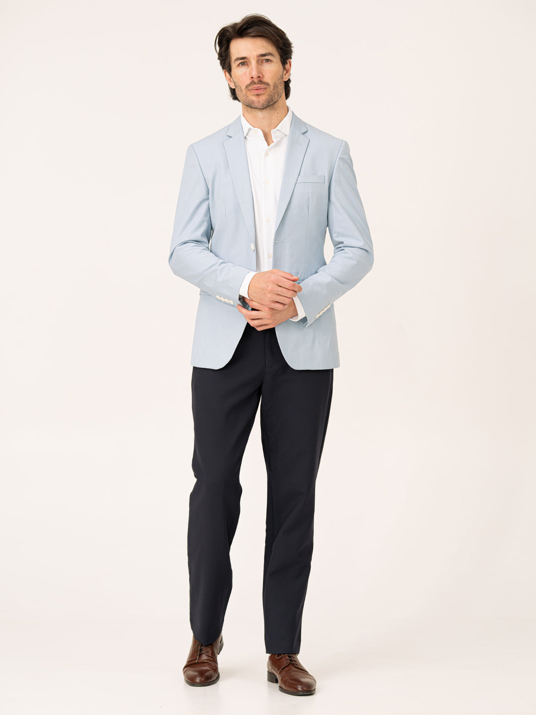 Executive Navy Pro.Stretch Formal Trousers