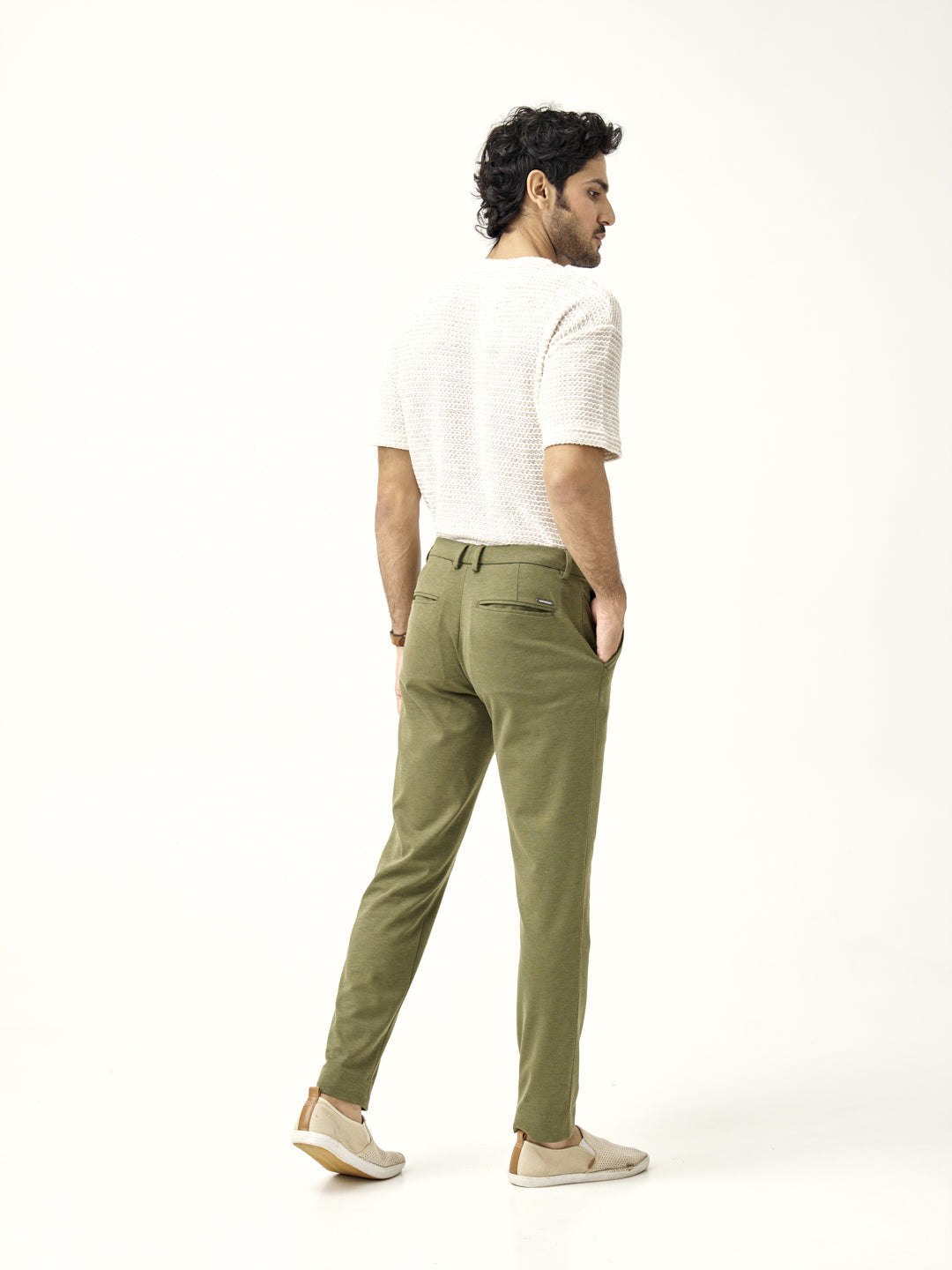 Military Green Power-Stretch Pants