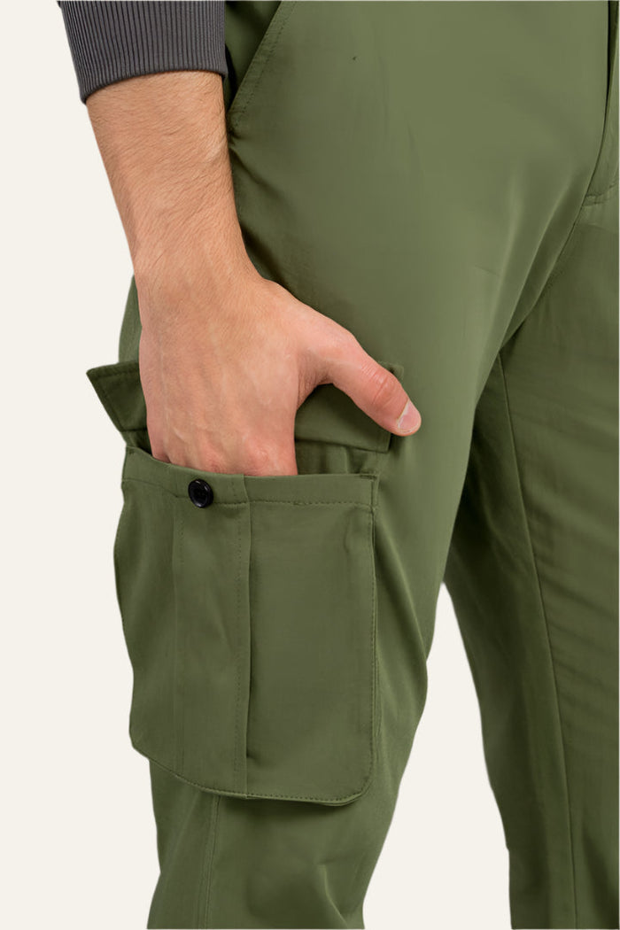 Herb Olive Stretch Cargo Pants