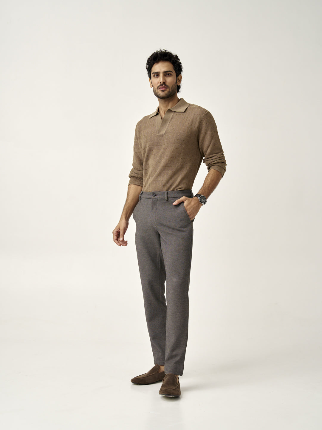 Granite Textured Power-Stretch Pants