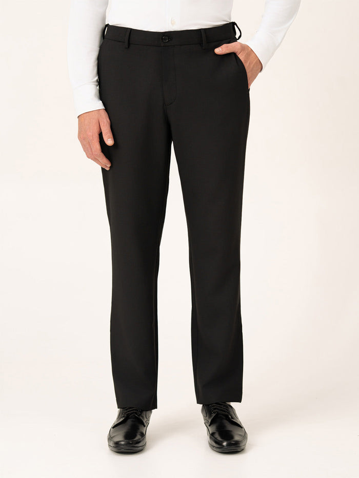 Authority Black Pro.Stretch Formal Trousers