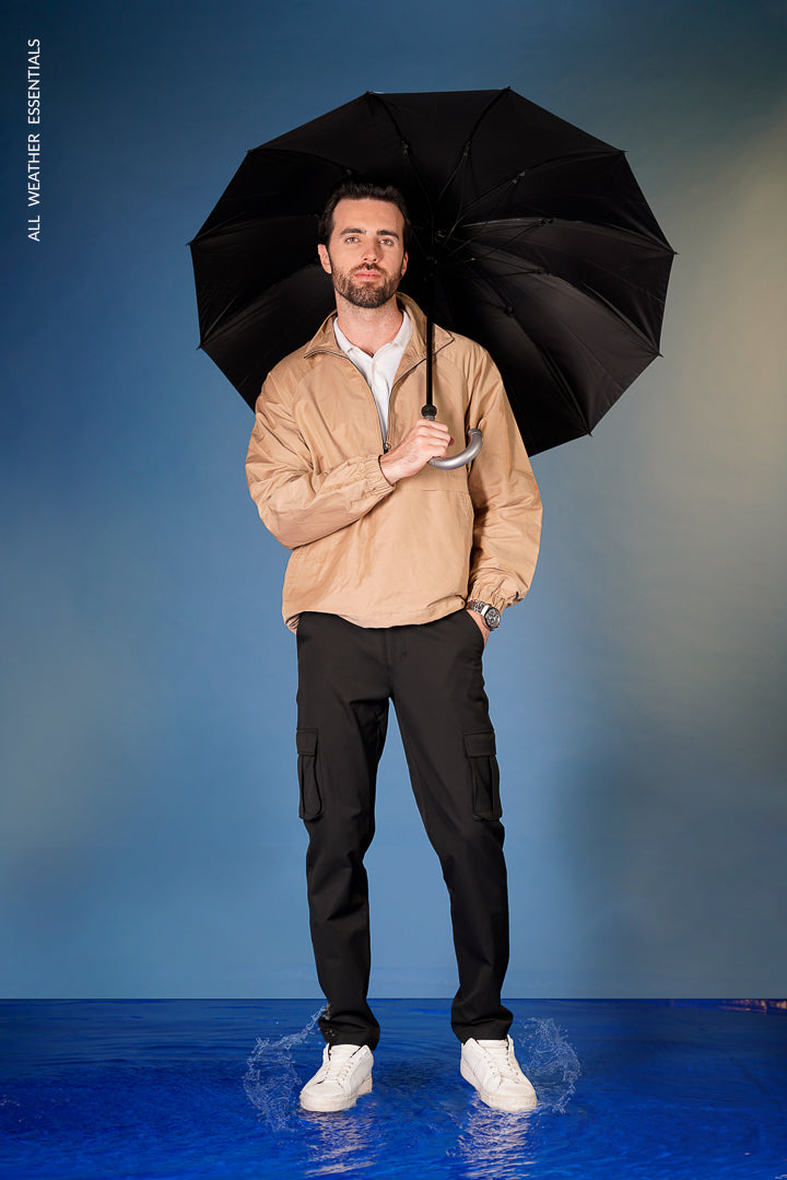 Black All Weather Cargo Stretch Pants